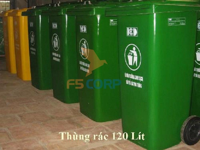 Thùng rác nhựa HDPE 120L