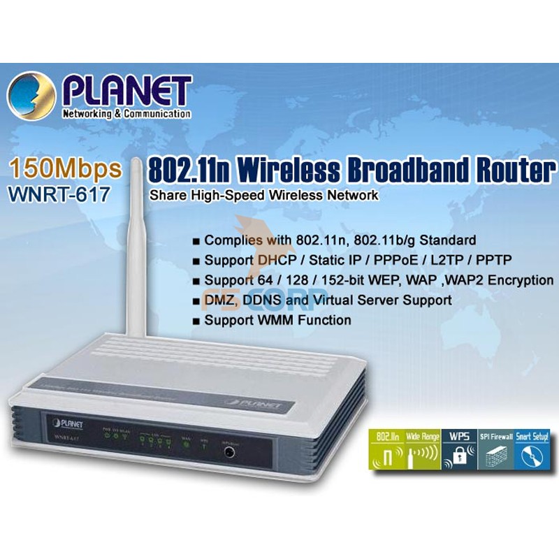 Wireless LAN Planet WNRT-617G