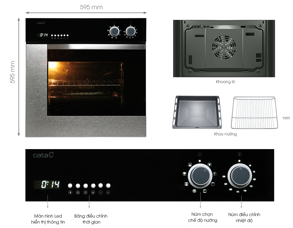 Lò nướng Cata ME 611 DI