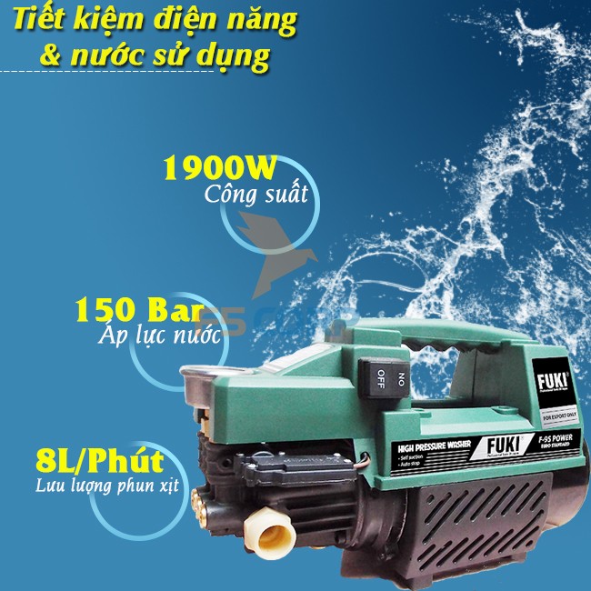 Máy phun rửa cao áp Fuki F9S 1900W