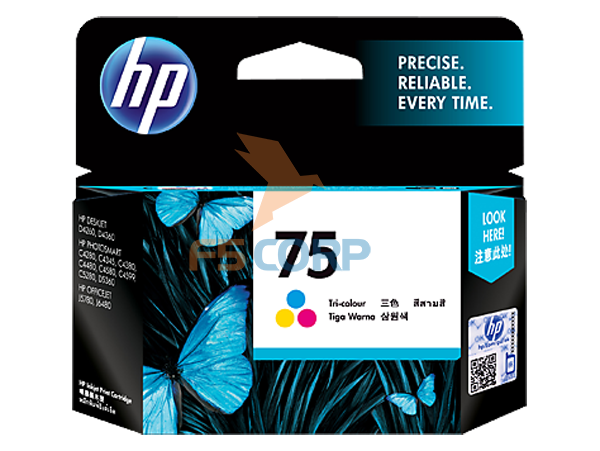 Mực máy in HP 75 Tricolor Inkjet Print Cartridge CB337WA