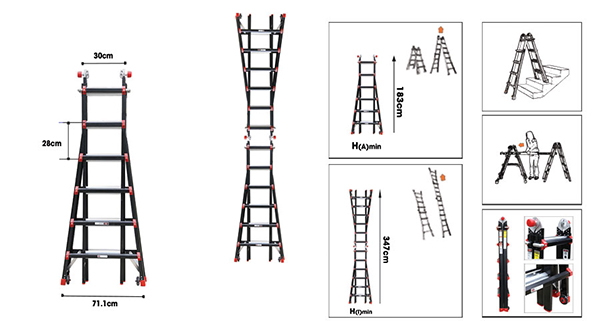 Thang nhôm gấp đa năng Nikawa NKB-46