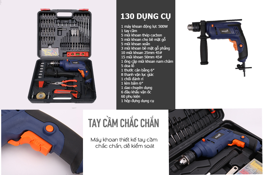 Bộ máy khoan động lực Nikawa NK-ID130