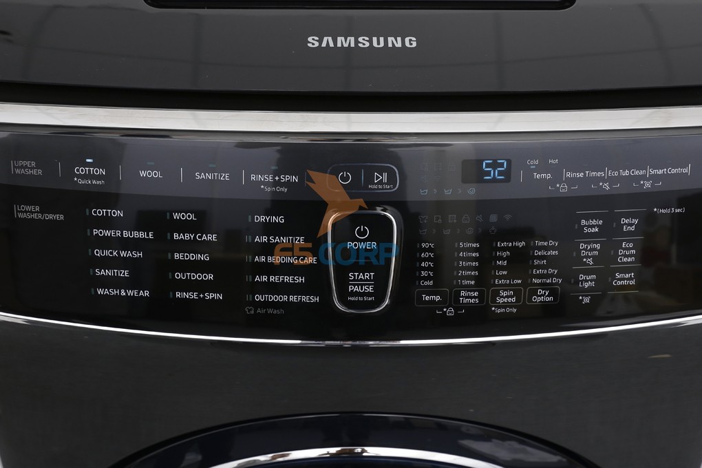 Máy giặt sấy Samsung 21 kg FlexWash WR24M9960KV/SV