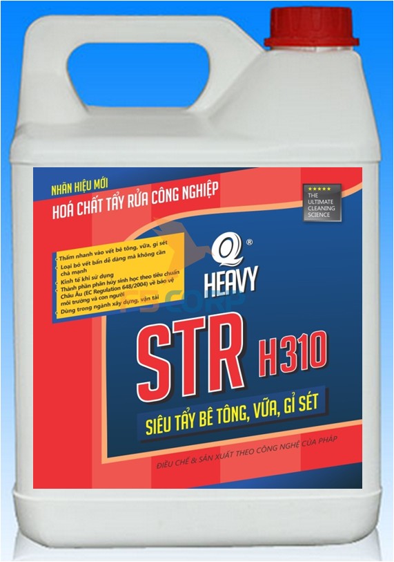 Chất siêu tẩy bê tông, vữa, gỉ sét siêu mạnh STR H-310