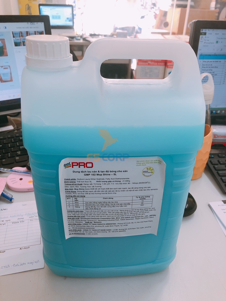 Nước lau sàn và tạo độ bóng Goodmaid G102- 5l Made in Malaysia