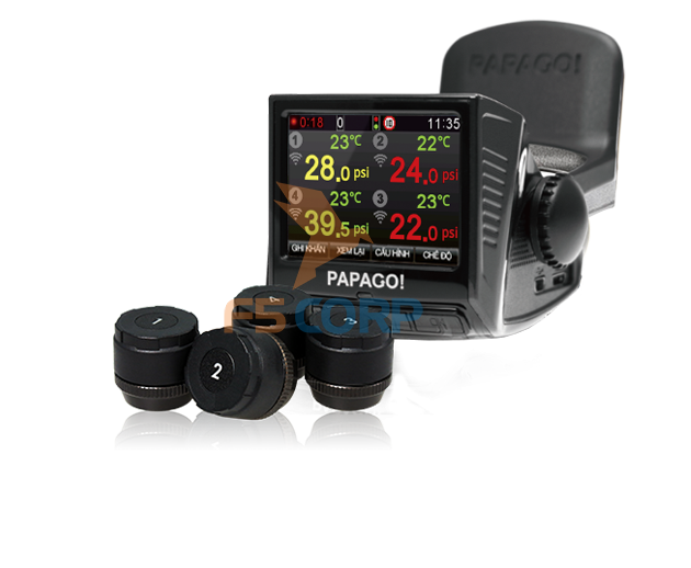 Bộ Cảm biến áp suất lốp Papago Gosafe TPMS 700