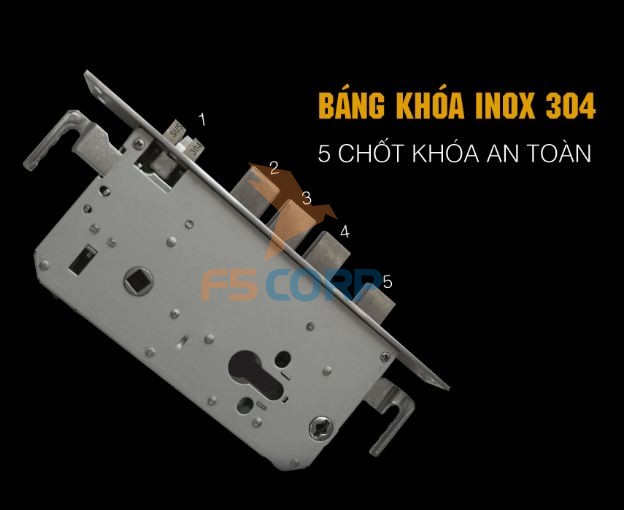 Khóa cửa vân tay cao cấp 5ASYSTEMS TS 7800