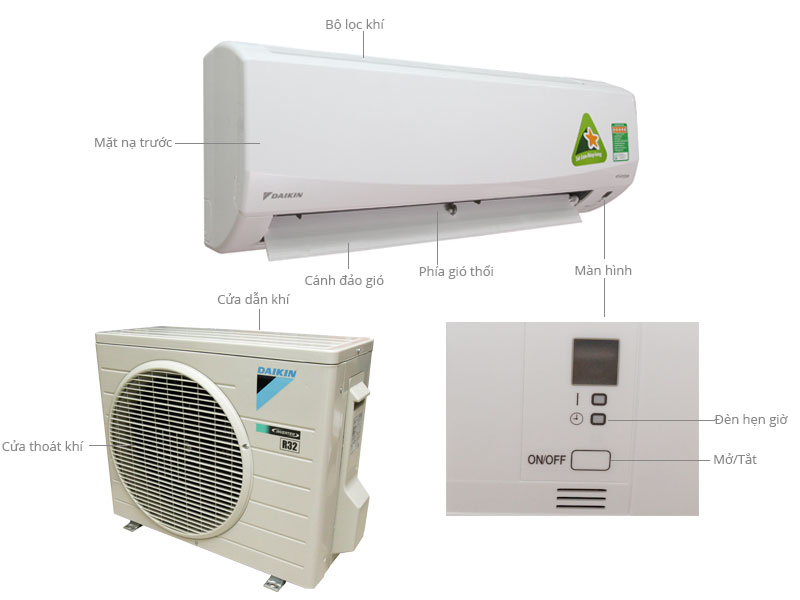 Điều hòa  Daikin 1 chiều Inverter FTKC50PVMV/RKC50PVMV