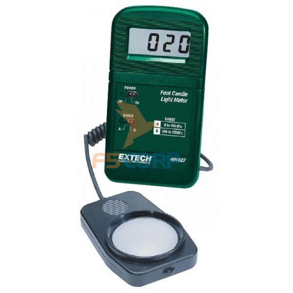 Máy đo cường độ ánh sáng Extech 401027, 0-2000 Fc01027