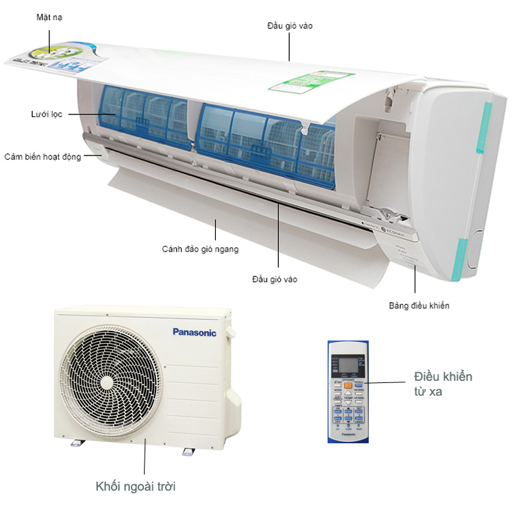 Điều hòa Panasonic 2 chiều CU/CS-A12RKH-8 (R22)