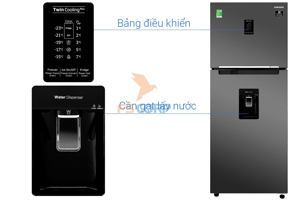 Tủ lạnh Samsung Inverter 360 lít RT35K5982BS/SV