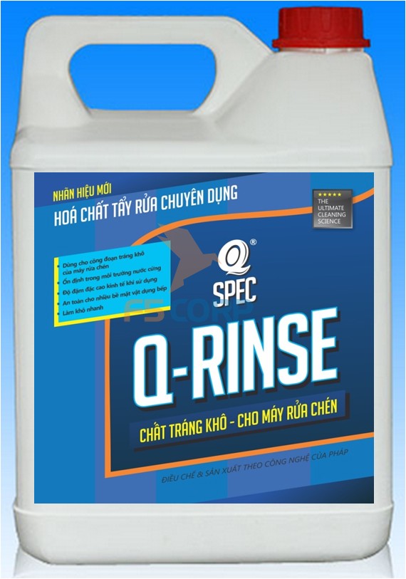 Dung dịch tráng khô dùng cho máy rửa chén AVCO Q-RINSE (4 Lít ) 