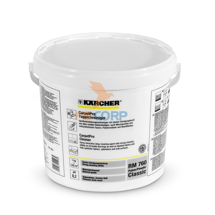 Hóa chất giặt thảm dạng bột Karcher RM 760 Powder Classic 10Kg (6.291-388.0)