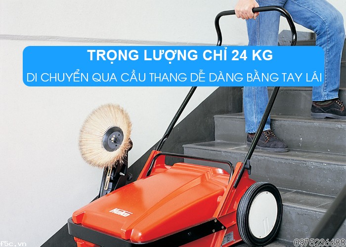 Xe quét rác đẩy tay Hako Sweepmaster M600