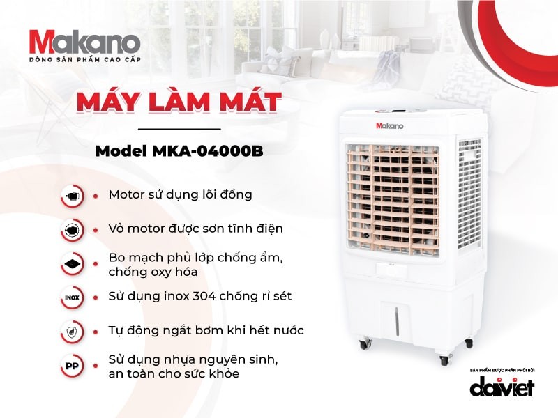 Quạt điều hòa Makano MKA-04000B