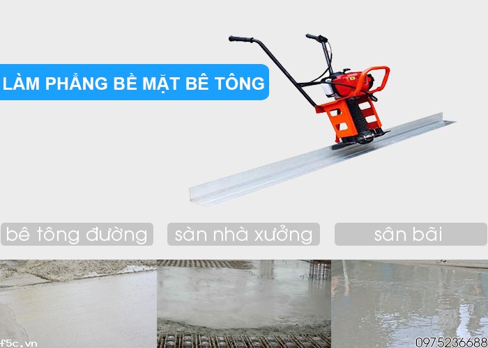 Máy đầm thước chạy xăng 2m động cơ Honda GX35