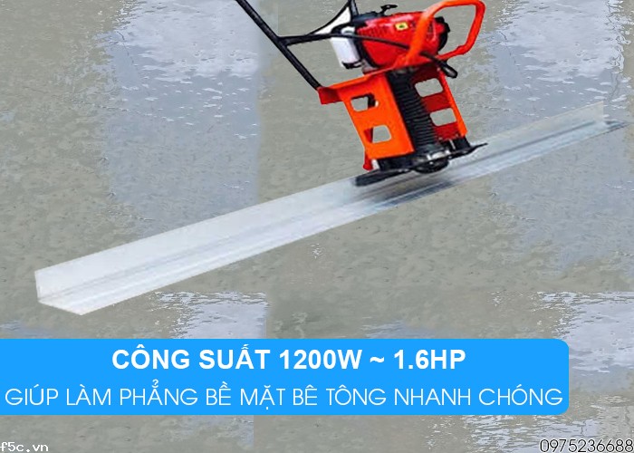 Máy đầm thước chạy xăng 3m động cơ Honda GX35