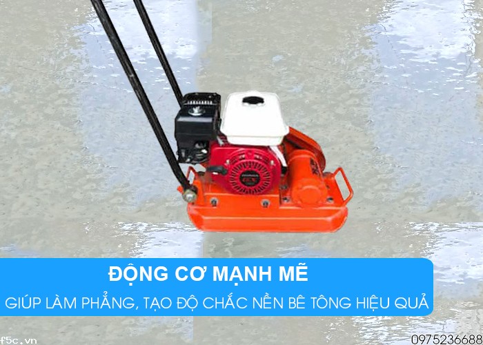 Máy Đầm Bàn Chạy Xăng PC60 - Honda GX160 Thái Lan