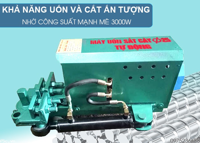 Máy cắt uốn sắt thủy lực Việt Nam phi 25