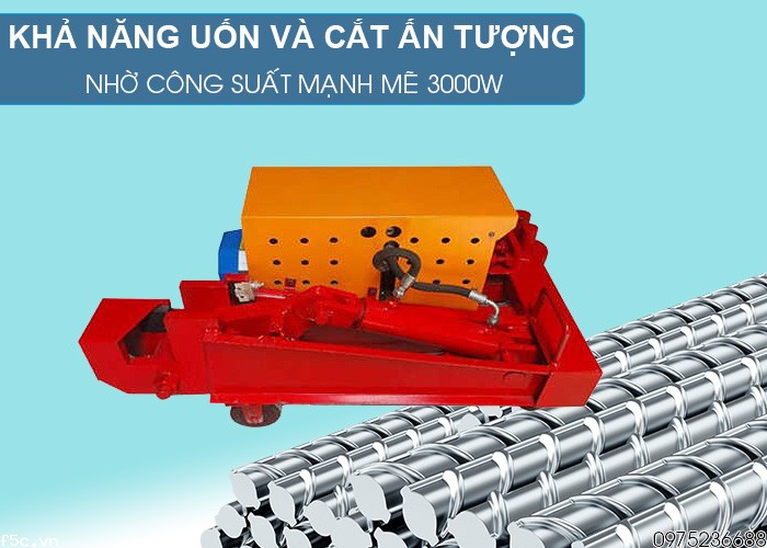 Máy cắt uốn sắt phi 28 điện 1 pha