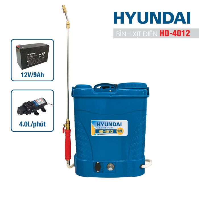 Bình xịt điện Hyundai HD-4012