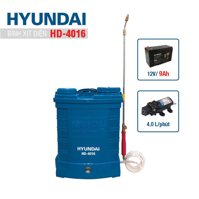 Bình xịt điện Hyundai HD-4016