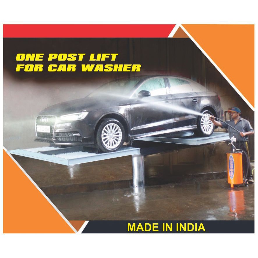 Cầu nâng 1 trụ rửa xe ô tô Ấn Độ