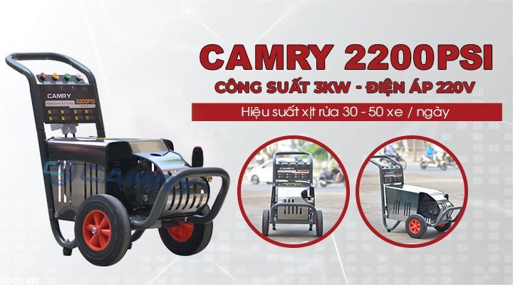 Máy xịt rửa xe cao áp Camry 2200
