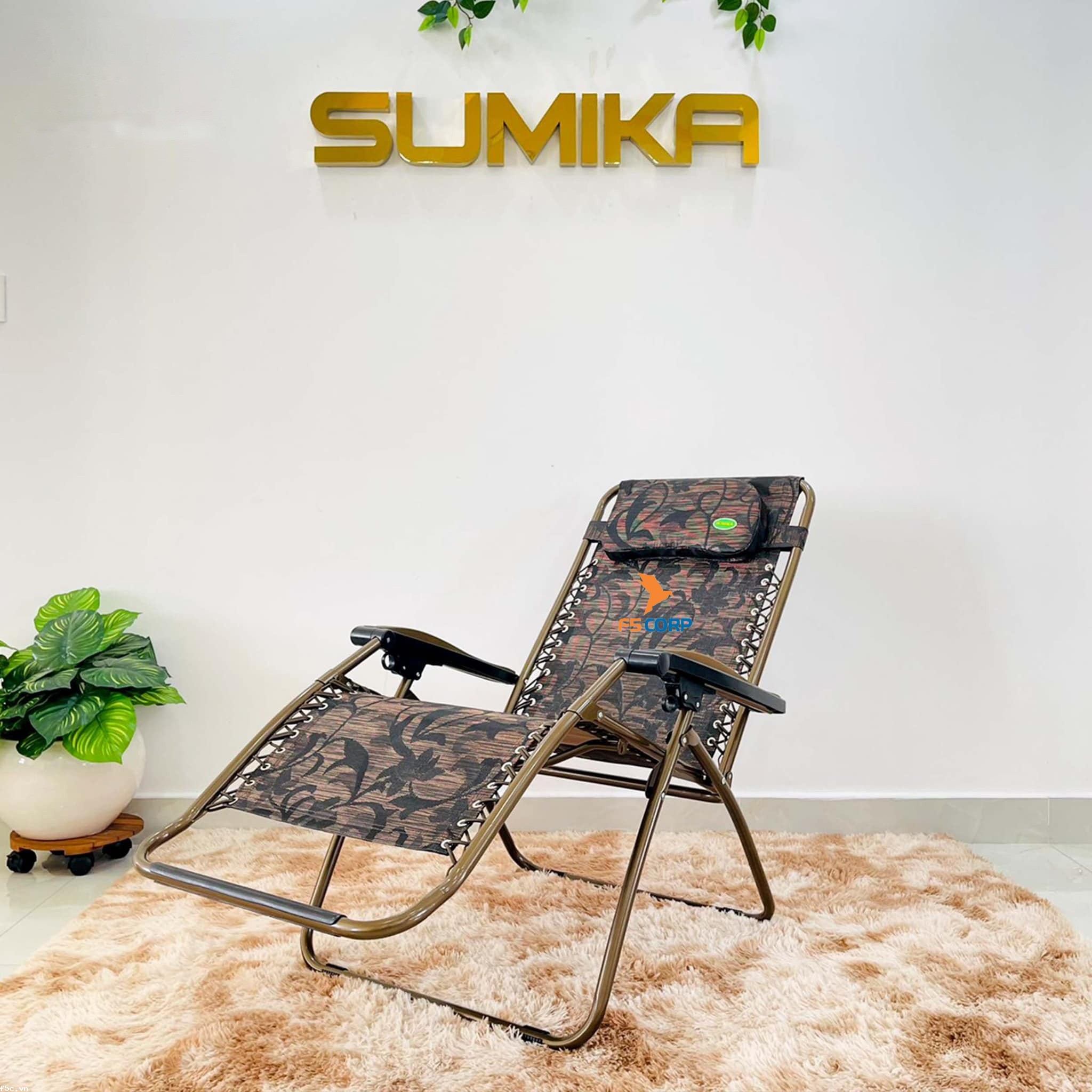 Ghế xếp thư giãn tiện lợi  SUMIKA 639, bề rộng 73cm, tải trọng 200kg