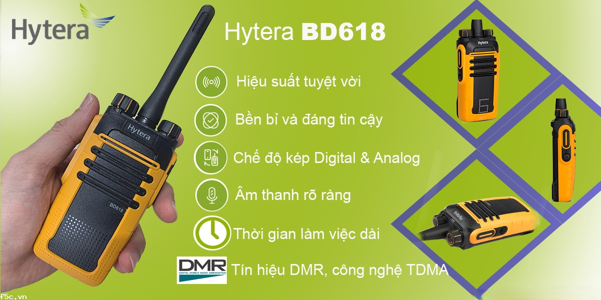 Máy bộ đàm Digital Hytera BD618