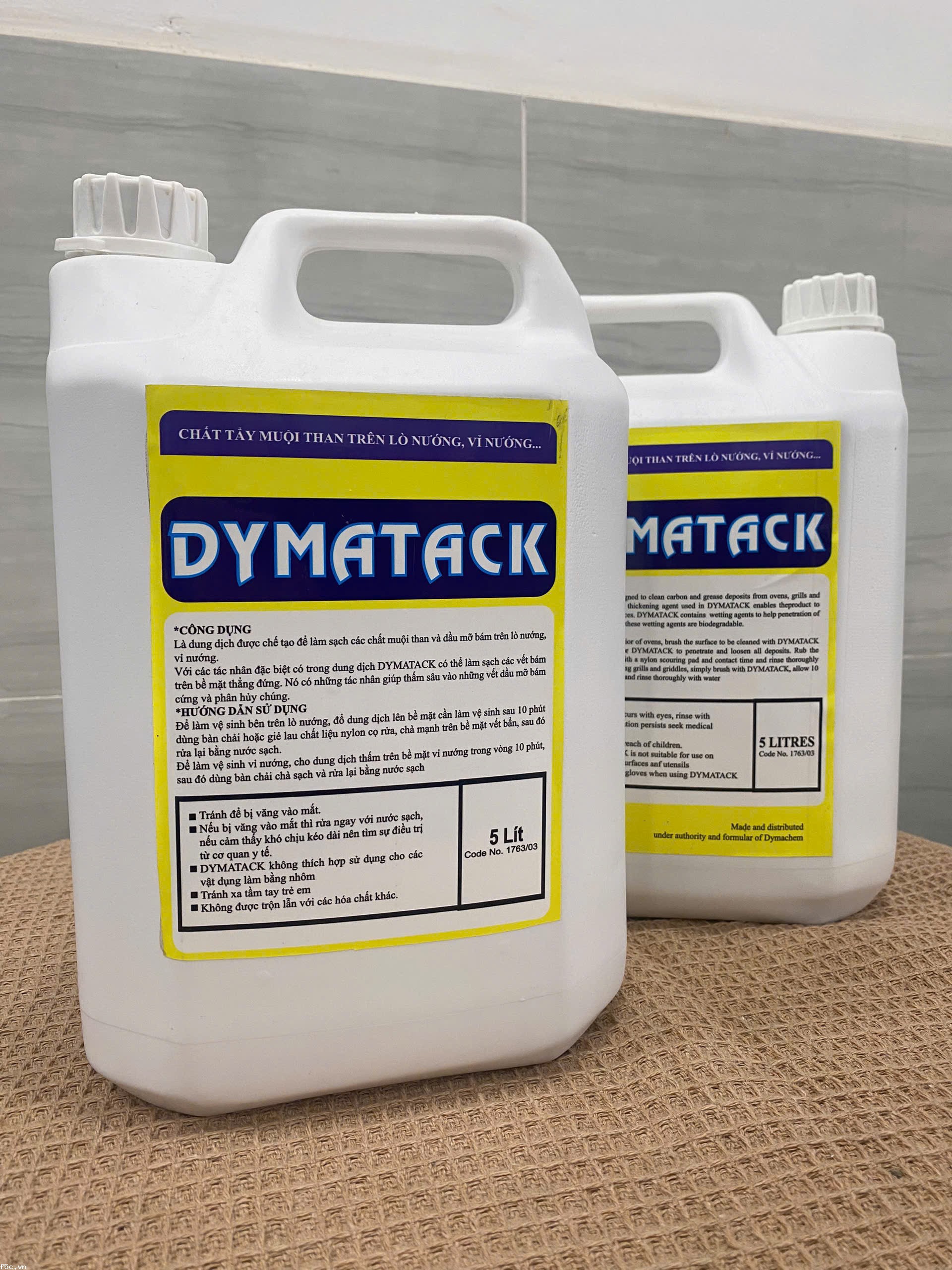 DYMA TACK - DUNG DỊCH LÀM SẠCH DẦU MỠ, CÁC BỀ CHÁY ĐEN ĐÓNG TRÊN KIỀNG BẾP GA, LÒ NƯỚNG.... 5 LÍT