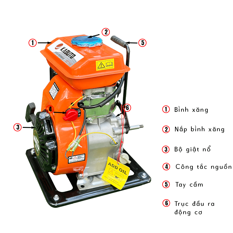ĐỘNG CƠ XĂNG KABUTO KBT154S (2.5HP)