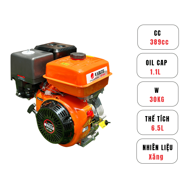 ĐỘNG CƠ XĂNG KABUTO KBT188S (13.0HP)