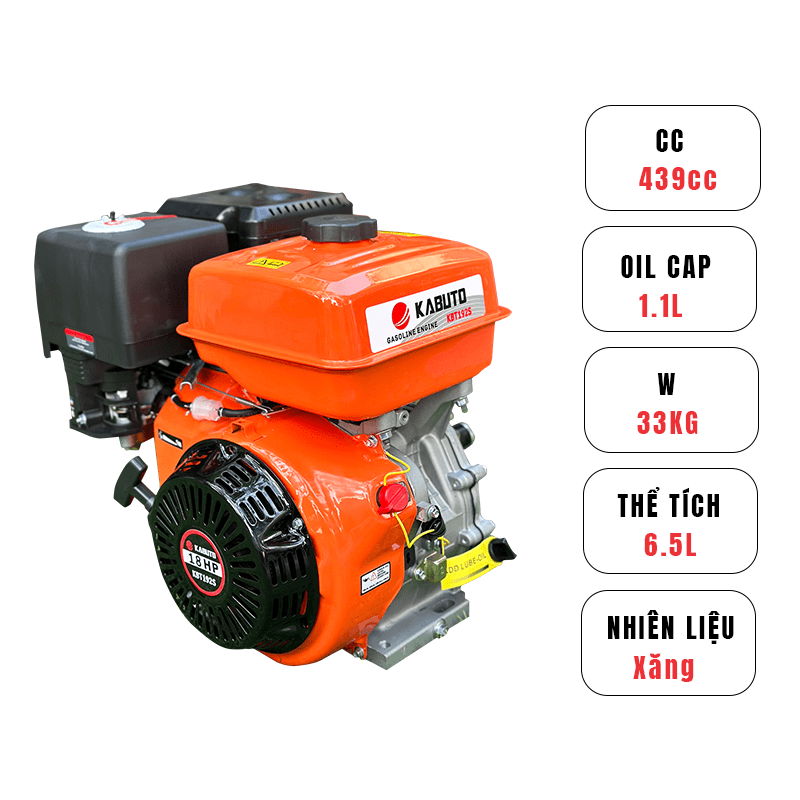 ĐỘNG CƠ XĂNG KABUTO KBT192S (18.0HP)