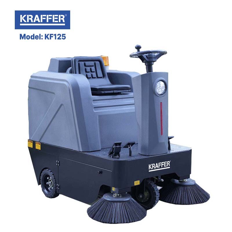 Máy quét rác ngồi lái KRAFFER KF125 (dùng bình)