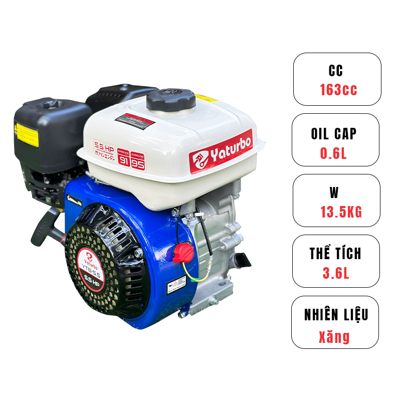 ĐỘNG CƠ XĂNG YATURBO YTB-5.5 (5.5HP)