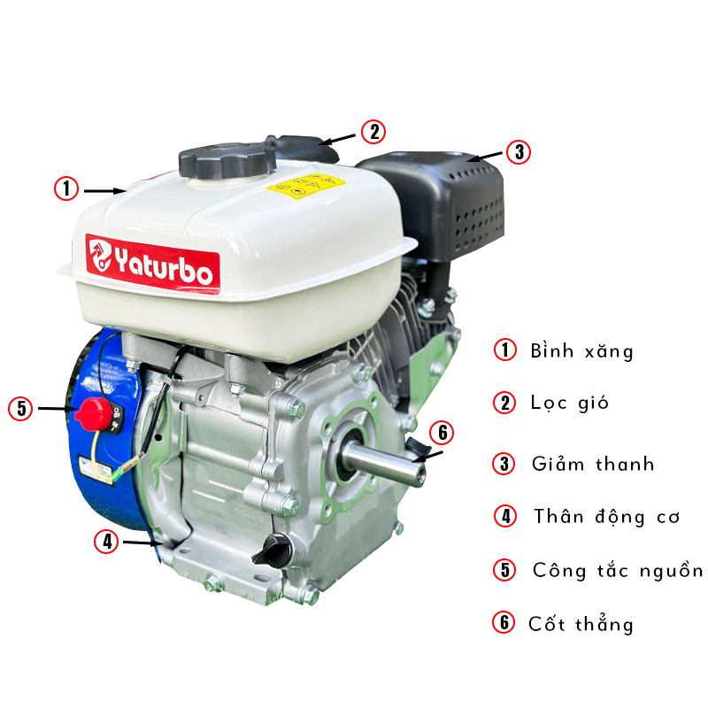 ĐỘNG CƠ XĂNG YATURBO YTB-6.5 (6.5HP)