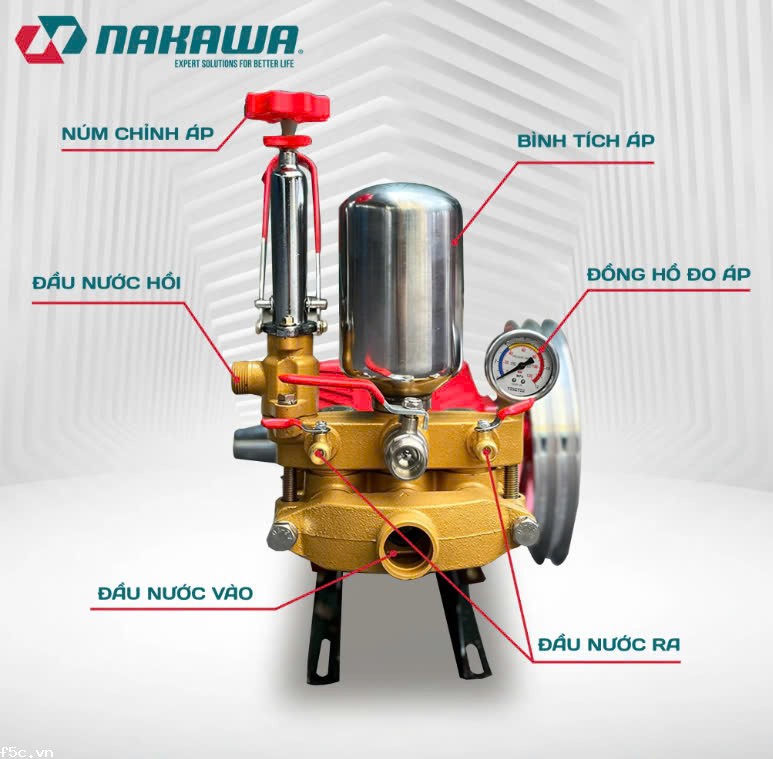 Đầu xịt áp lực NAKAWA NK-38128 7HP