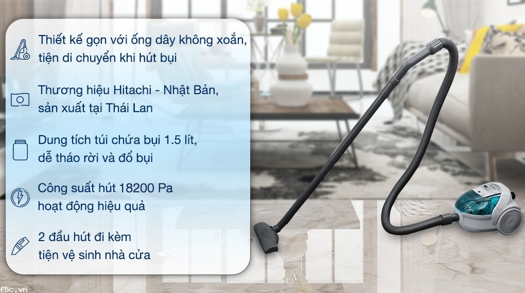 Máy hút bụi dạng hộp Hitachi CV-BF16 