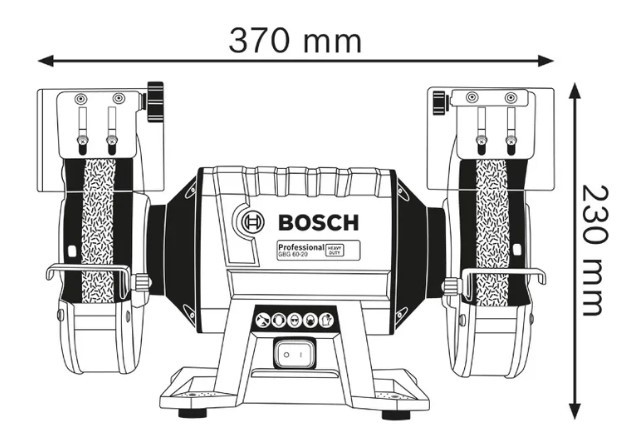 Máy mài hai đá Bosch GBG 60-20 – Công suất 600 W