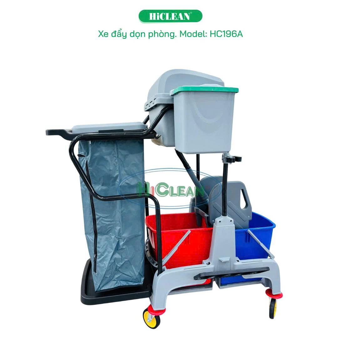 Xe đẩy làm vệ sinh HiClean HC196A 