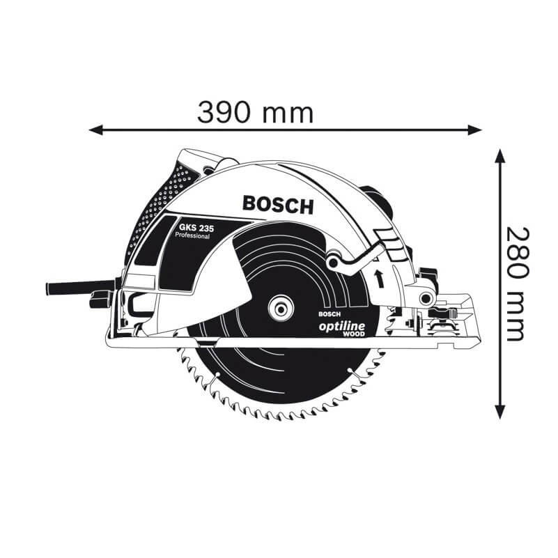 osch GKS 235 Turbo – Máy cưa đĩa 2050W