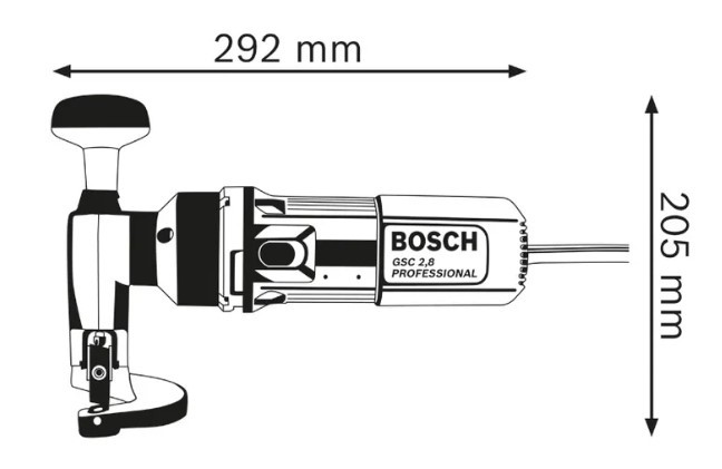 Bosch GSC 2.8 – Máy cắt kim loại 500W bền bỉ