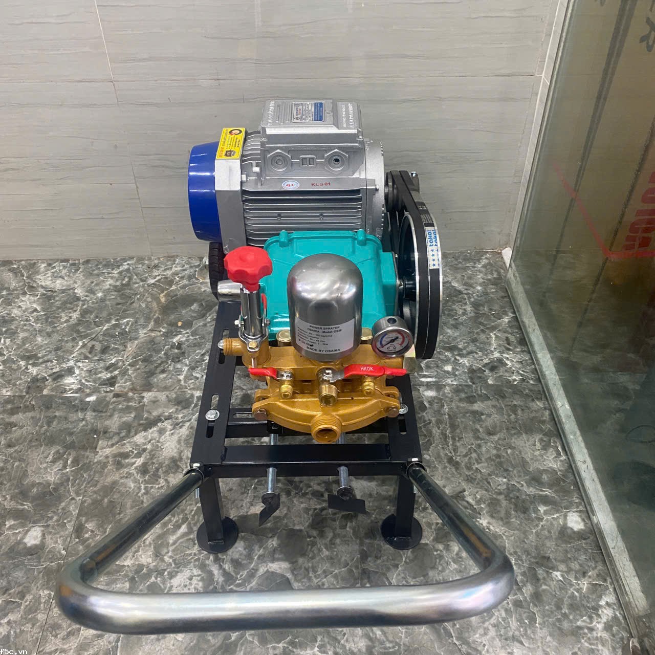 Máy Phun Rửa Xe Dây Đai 3Kw Osaika OS48 (Piston Sứ 30mm)