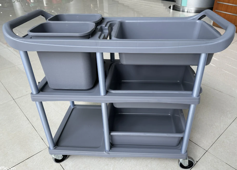 Xe đẩy vệ sinh 3 tầng Model: D-015N