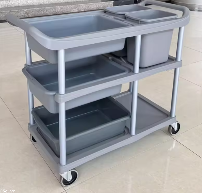 Xe đẩy vệ sinh 3 tầng Model: D-015N