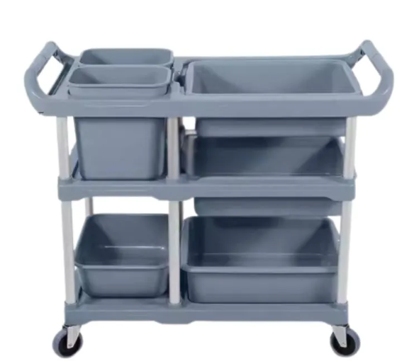 Xe đẩy phục vụ nhà hàng quán ăn 3 tầng Model: B-015N 