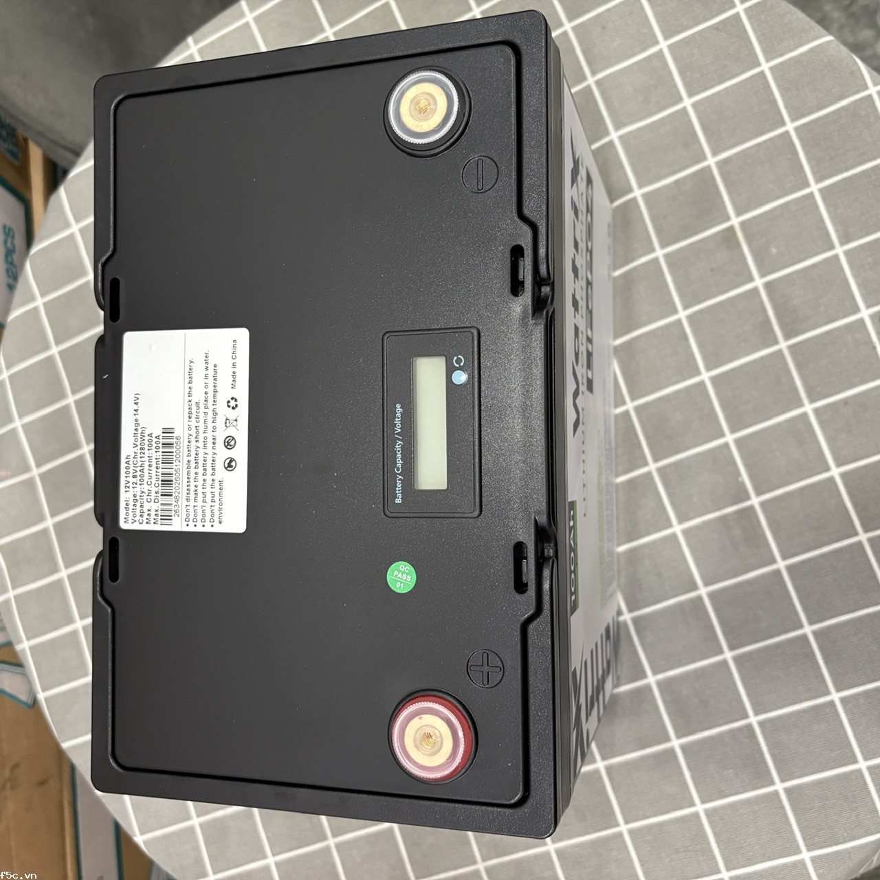 Pin (Ắc Quy) Lithium Wattrix 12V-100AH dùng cho máy chà sàn