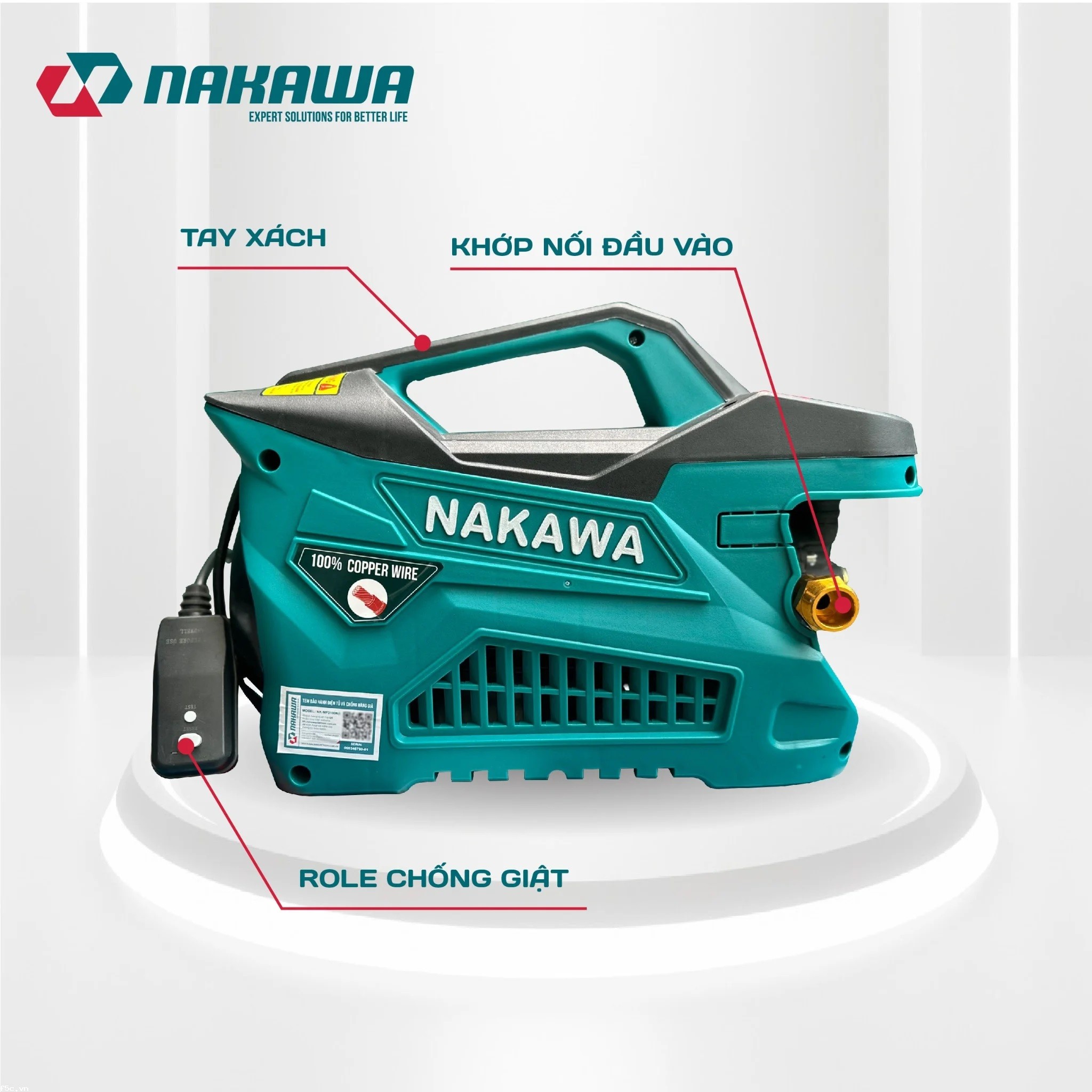 Máy phun áp lực NAKAWA NK-CW32E (không chỉnh áp)